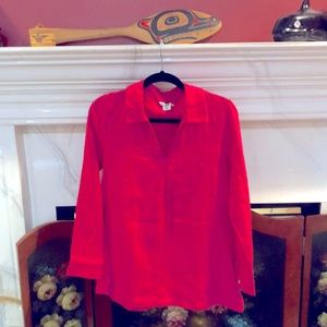 DKR Johnny collar popover top 100% cotton